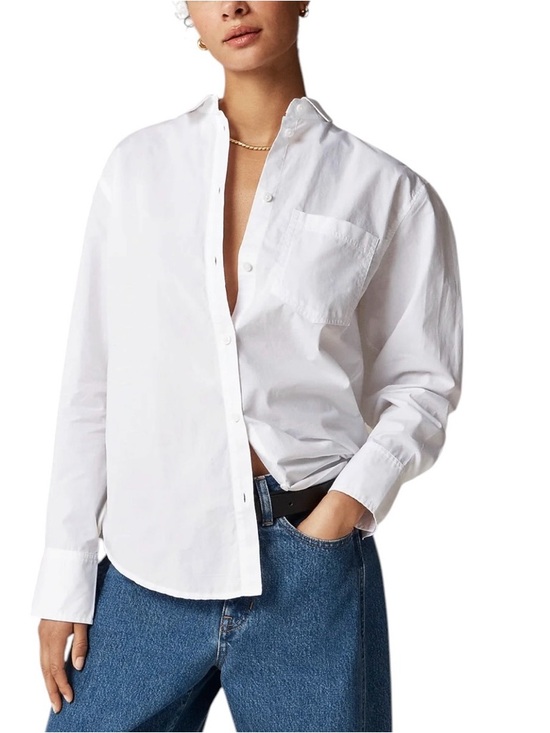 J. Crew Tops - J. Crew Women’s Long Sleeve Garçon Poplin Button Down Blouse NWT 6 White